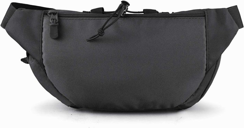 SOWHUP Tactical Fanny Pack,Military Waist Bag Pack with U.S Patch Utility Hip Belt Bumbag for Outdoor Fishing Hiking (Black c(5 Zipper Pockets)) - Image 4